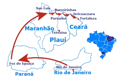 Mapa Brasile: la grande avventura